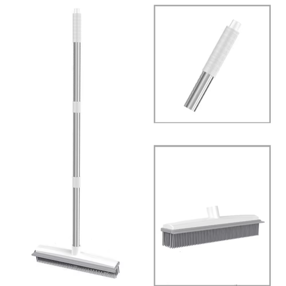 Easily set up the pet hair removal broom with 2 simple steps