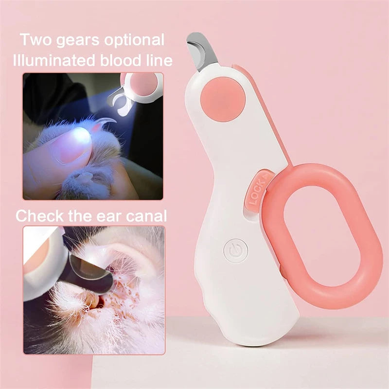 Multi function built in LED light to illuminate the blood line and check the ear canal for any skin tags