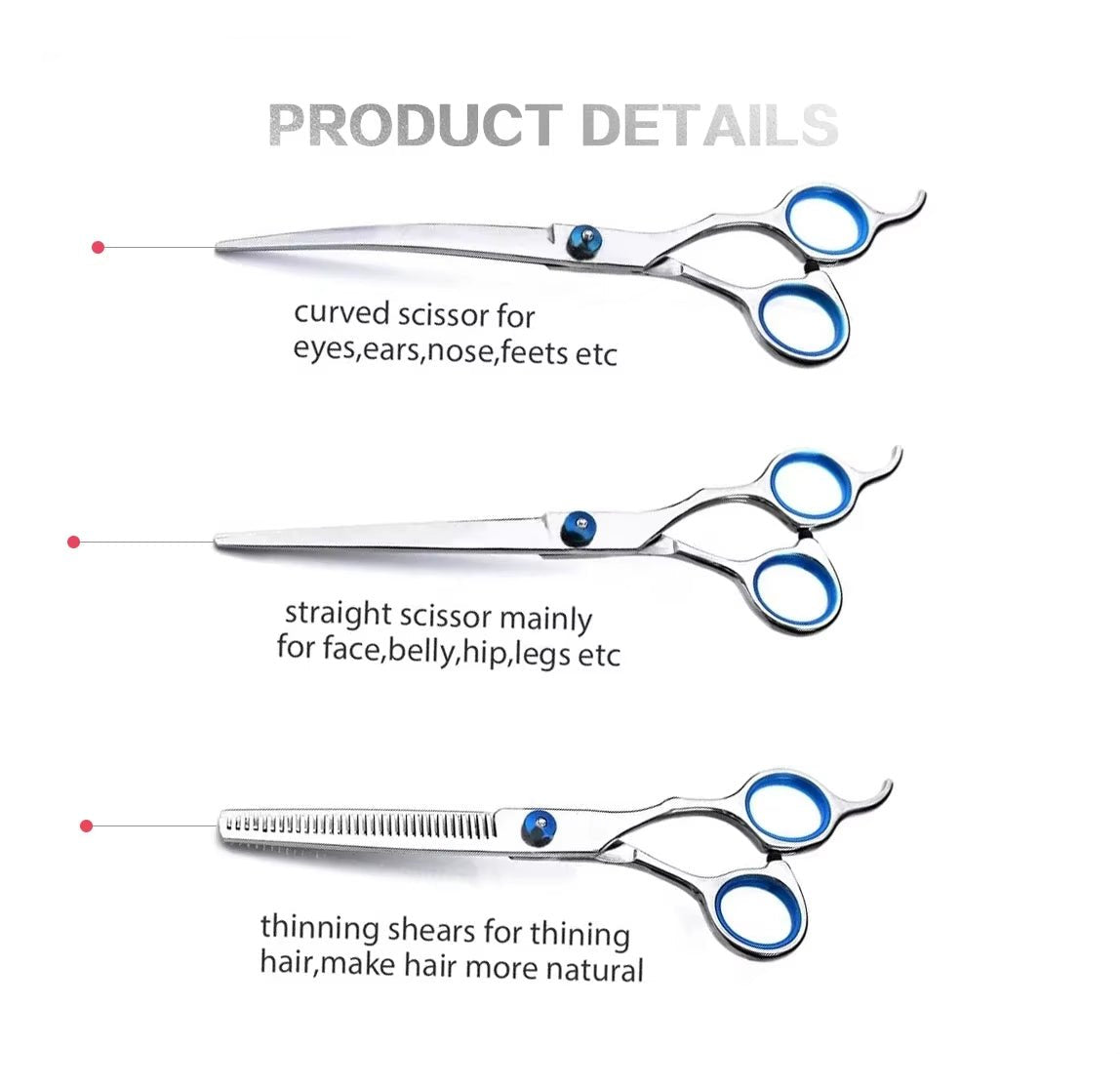 Our scissor kits includes every scissor you need to achieve professional results
