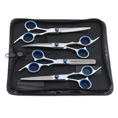 6 Inch Stainless Steel Pet Dogs Grooming Scissors Suit Hairdresser Scissors for Dogs Professional Animal Barber Cutting Tools