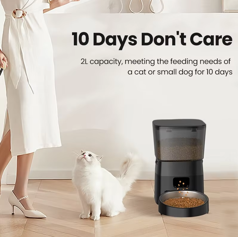 Automatic Pet Feeder 2L. Feed your pets for 10 days without refilling 