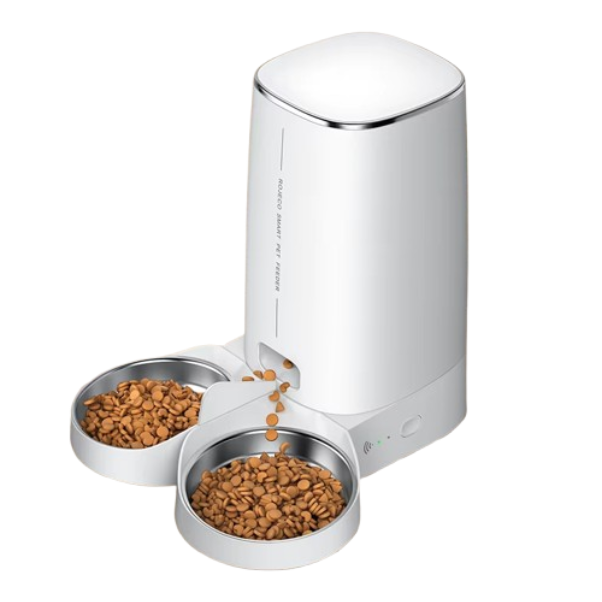 Automatic Pet Feeder Double 4L. This is a perfect option for pet owners with more than one pet. 