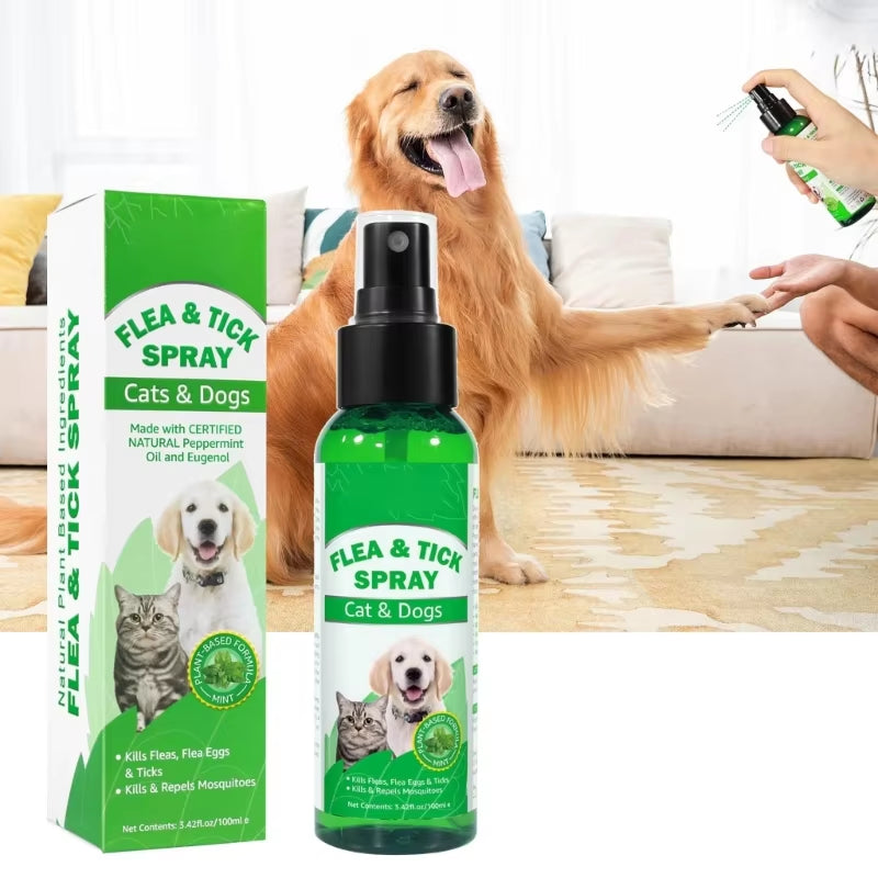 Easily apply our Fleas, Scabiesmites, Larvae & Prevention Spray and say goodbye to itching skin