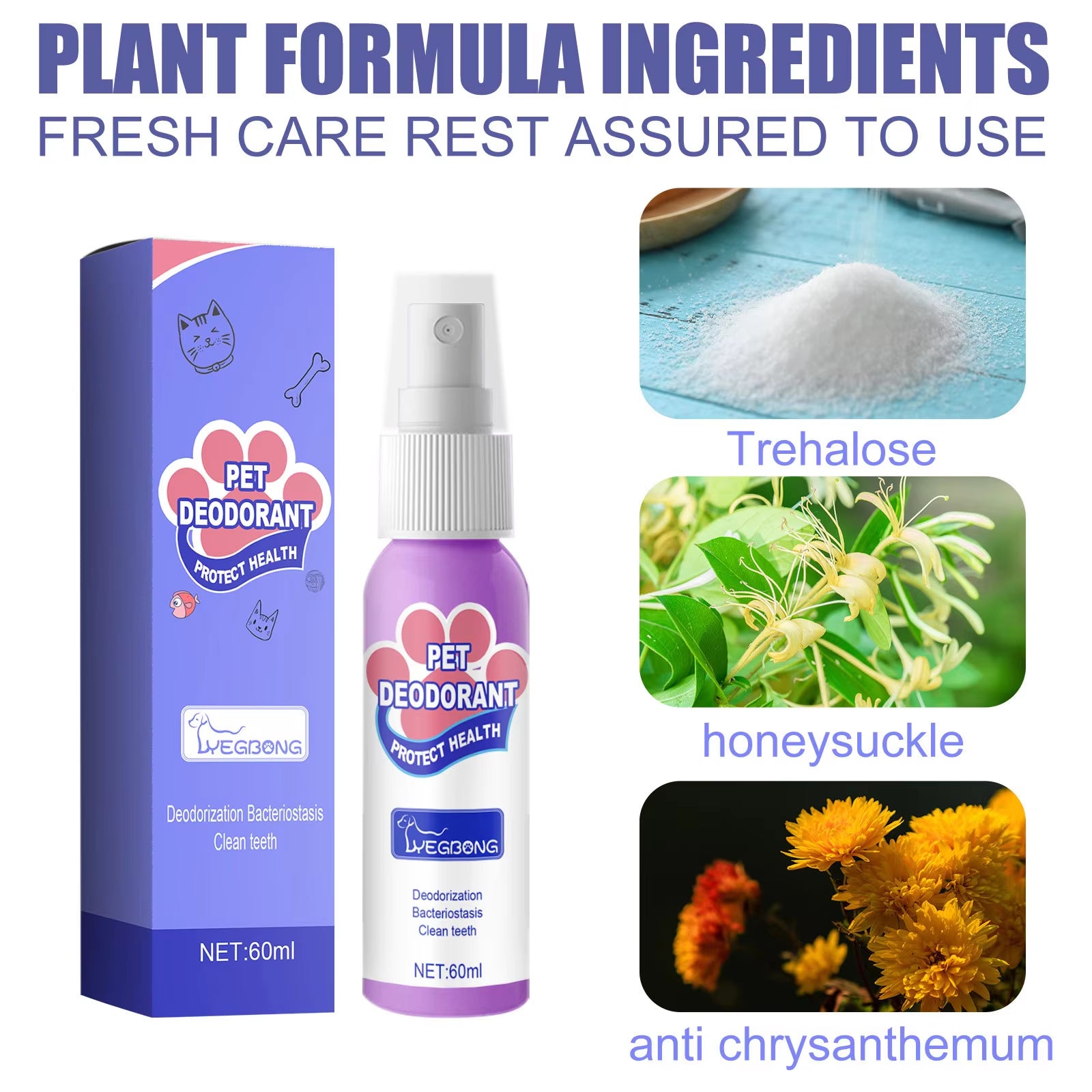 Natural Ingredients leaving your pet's breath smelling fresh 