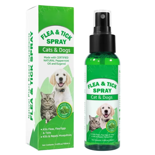 Protect your pet's all year round with our Fleas, Scabiesmites & Larvae Prevention Spray