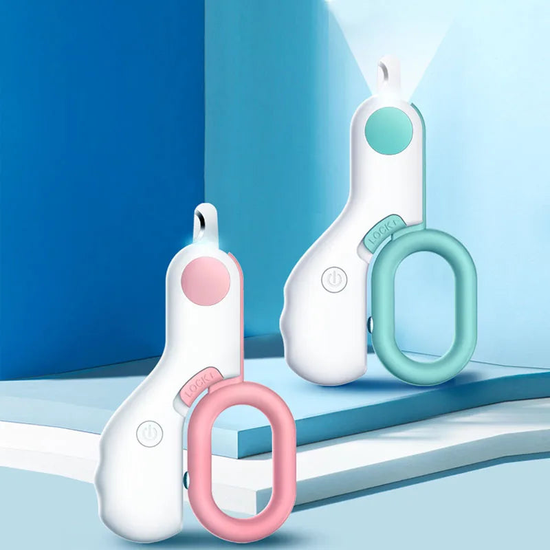 Choose from pink or blue pet nail clippers