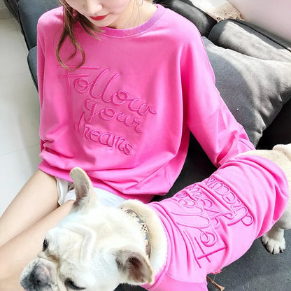 Pink Matching Pet & Owner Hoodie Set