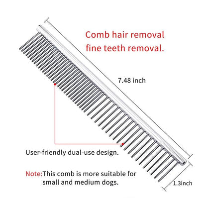 Each of our scissor kits includes a free stainless steel comb 